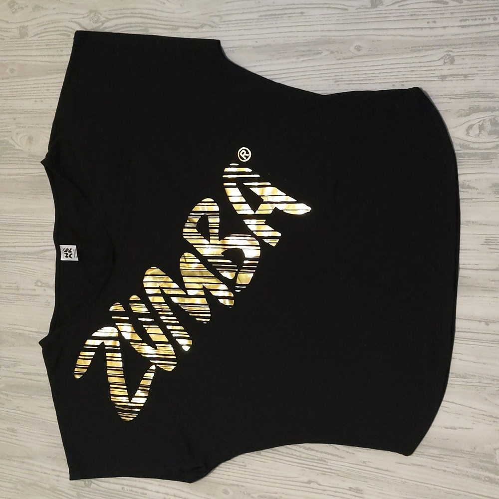 Black dolman sleeve shirt by Zumba